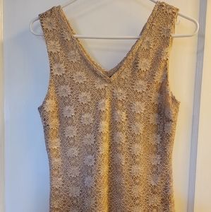 Banana Republic Tan V neck tank top